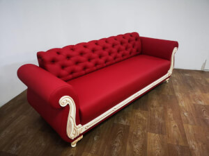 Canapea fixa rosie 3 locuri Fancy 