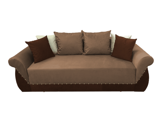 Canapea extensibilă 3 locuri, cappuccino maro - model Royal