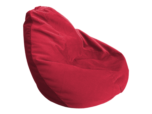 Fotoliu puf cu husă detașabilă, roșu - model DODOPUF